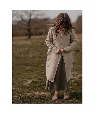 Women's Maternity Oversized Linen Jua Jacket Tan/Beige $116.10 Jackets