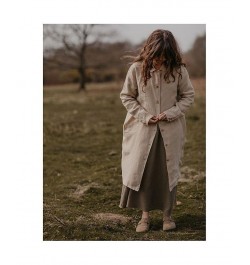 Women's Maternity Oversized Linen Jua Jacket Tan/Beige $116.10 Jackets