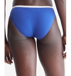 CK One Cotton Singles Bikini Underwear QD3785 Celmatis Blue $10.04 Panty