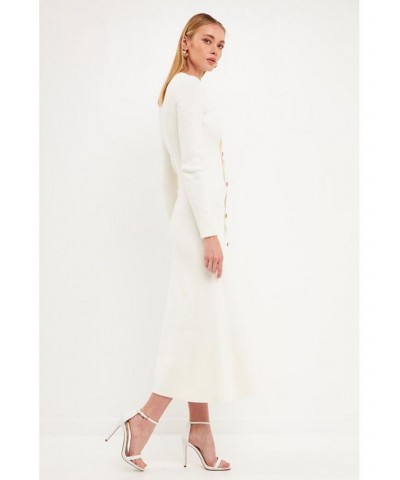 Women's Button-Down Maxi Dress White $108.00 Dresses