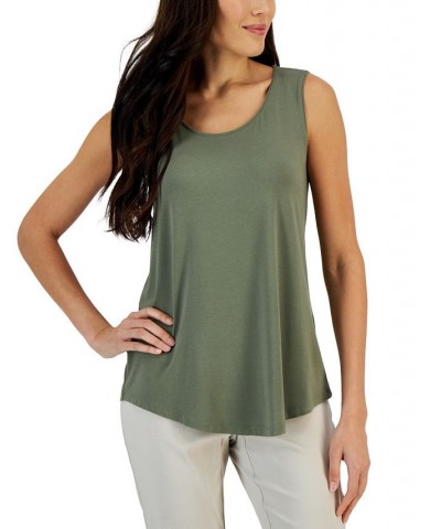 Scoop Neck Tank Top Tarnished Stem $10.49 Tops