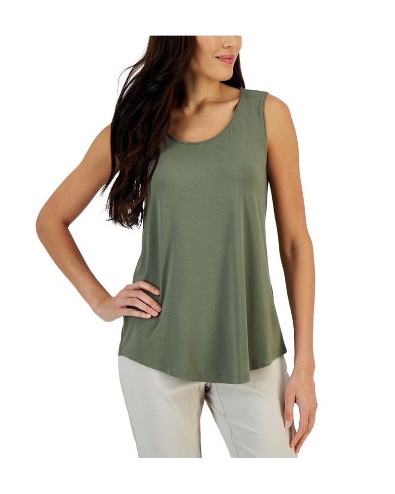 Scoop Neck Tank Top Tarnished Stem $10.49 Tops