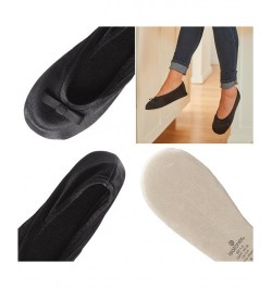 Isotoner Satin Ballerina Slippers Light Grey $16.00 Shoes