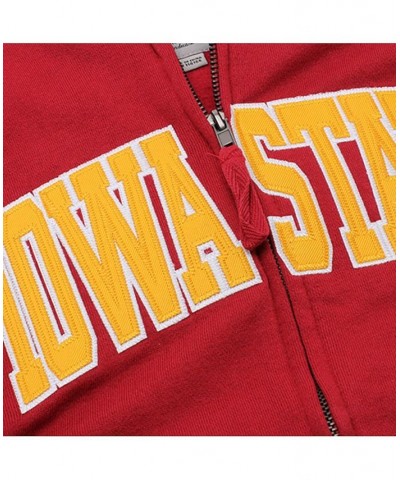 Women's Cardinal Iowa State Cyclones Arched Name Full-Zip Hoodie Cardinal $29.25 Sweatshirts