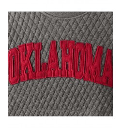 Women's Heather Charcoal Oklahoma Sooners Moose Quilted Pullover Sweatshirt Heather Charcoal $31.50 Sweatshirts