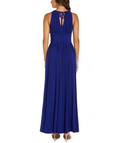 R&M Richards Petite Beaded Gown Royal Blue $52.89 Dresses