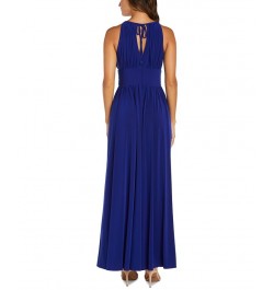 R&M Richards Petite Beaded Gown Royal Blue $52.89 Dresses