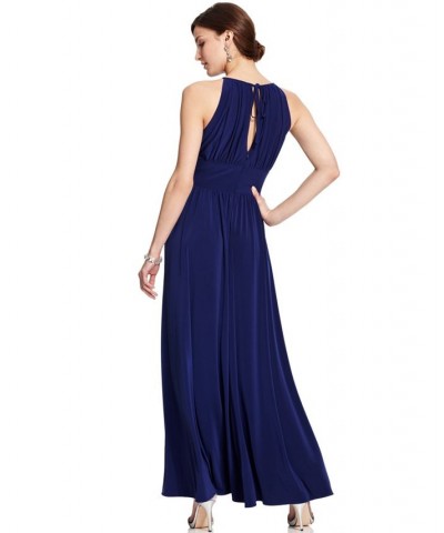 R&M Richards Petite Beaded Gown Royal Blue $52.89 Dresses