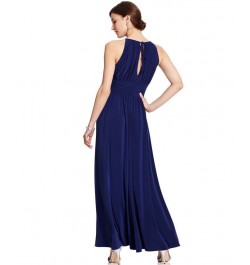 R&M Richards Petite Beaded Gown Royal Blue $52.89 Dresses