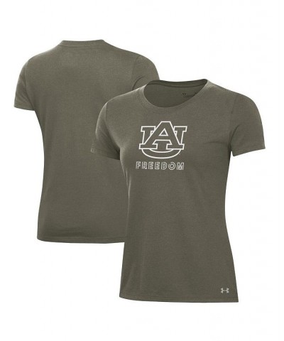 Women's Olive Auburn Tigers Freedom Performance T-shirt Olive $18.24 Tops