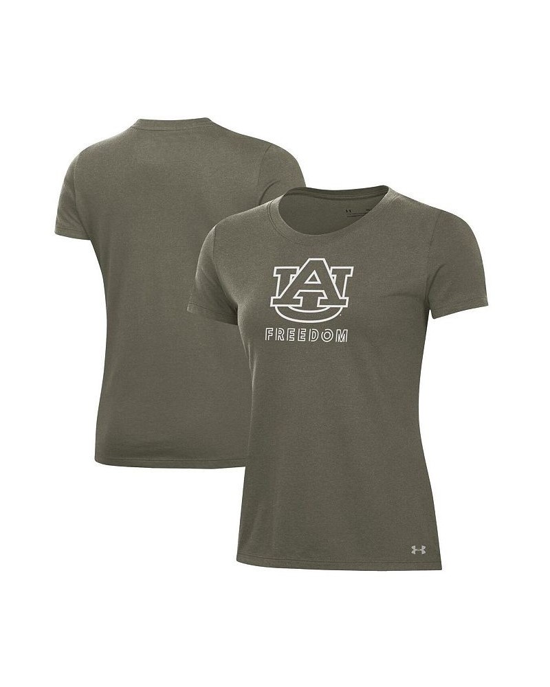 Women's Olive Auburn Tigers Freedom Performance T-shirt Olive $18.24 Tops