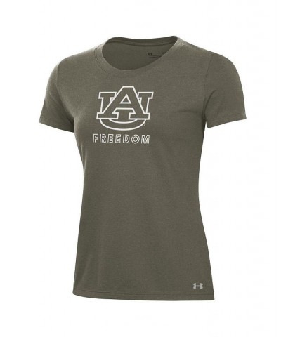 Women's Olive Auburn Tigers Freedom Performance T-shirt Olive $18.24 Tops