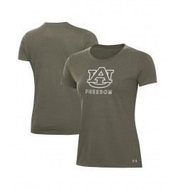 Women's Olive Auburn Tigers Freedom Performance T-shirt Olive $18.24 Tops