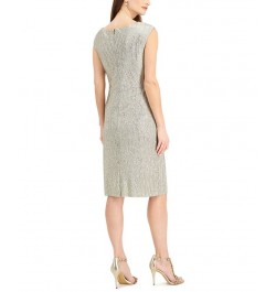 Draped-Neck Dress Pearl $40.05 Dresses