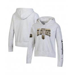 Women's Heathered Gray Vegas Golden Knights Reverse Weave Pullover Hoodie Heathered Gray $38.70 Sweatshirts