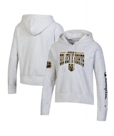 Women's Heathered Gray Vegas Golden Knights Reverse Weave Pullover Hoodie Heathered Gray $38.70 Sweatshirts