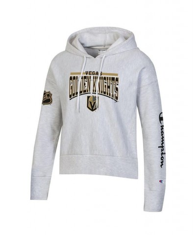 Women's Heathered Gray Vegas Golden Knights Reverse Weave Pullover Hoodie Heathered Gray $38.70 Sweatshirts