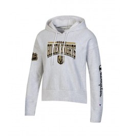 Women's Heathered Gray Vegas Golden Knights Reverse Weave Pullover Hoodie Heathered Gray $38.70 Sweatshirts