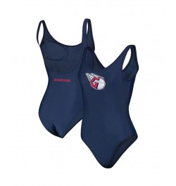 Women's Navy Cleveland Guardians Making Waves One-Piece Swimsuit Navy $22.54 Swimsuits