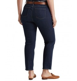 Plus-Size Mid-Rise Straight Jean Deep Royal Wash $41.25 Jeans