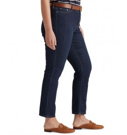 Plus-Size Mid-Rise Straight Jean Deep Royal Wash $41.25 Jeans