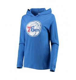 Women's Royal Philadelphia 76ers Hoodie and Pants Sleep Set Royal $38.25 Pajama