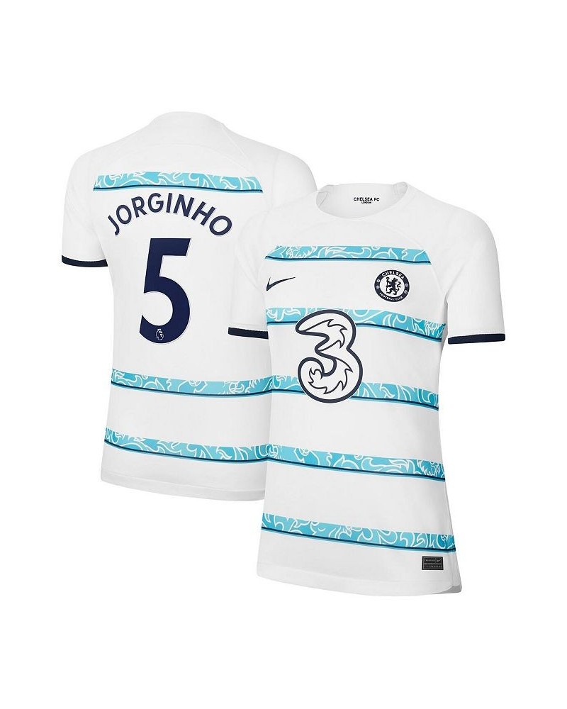 Women's Jorginho White Chelsea 2022/23 Away Breathe Stadium Replica Player Jersey White $56.00 Jersey