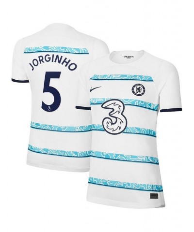 Women's Jorginho White Chelsea 2022/23 Away Breathe Stadium Replica Player Jersey White $56.00 Jersey