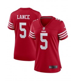 Women's Trey Lance Scarlet San Francisco 49ers Team Player Game Jersey Scarlet $56.00 Jersey