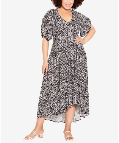 Plus Size Gal Print Dress Mandalay $30.17 Dresses