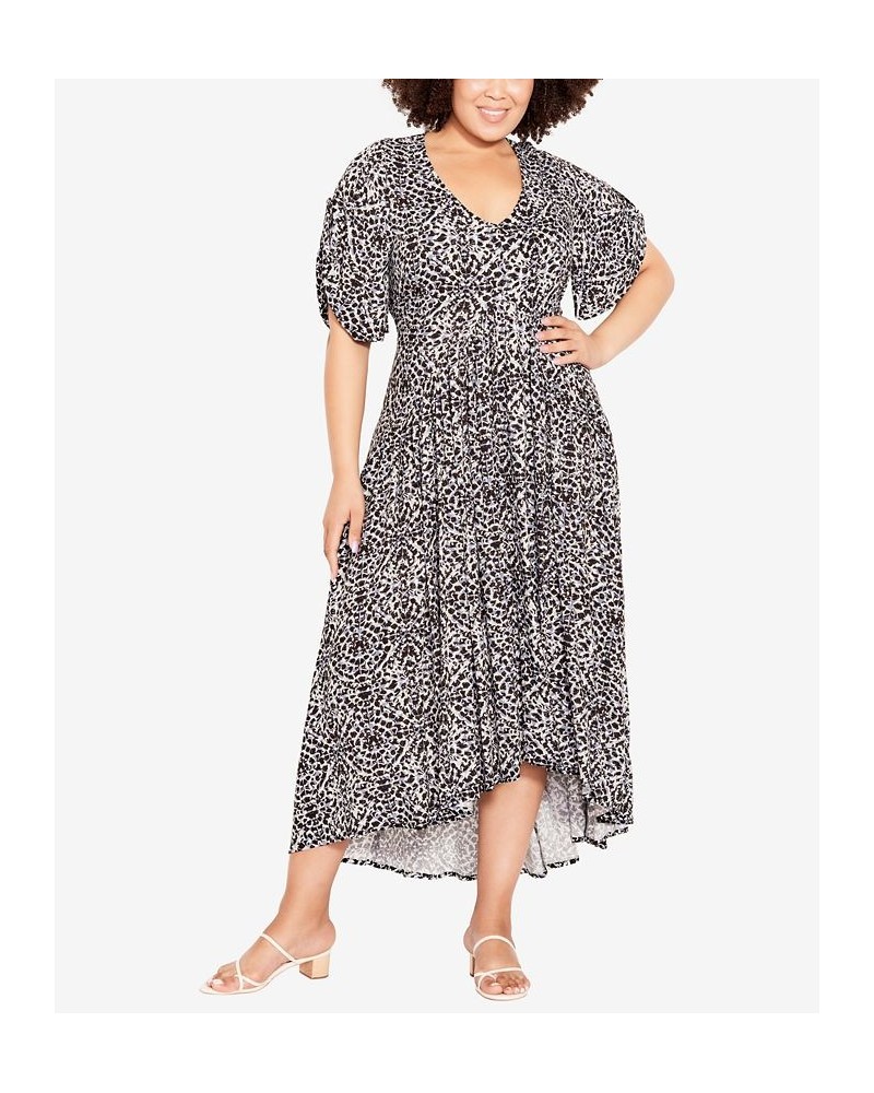 Plus Size Gal Print Dress Mandalay $30.17 Dresses