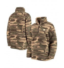 Women's Camo Pittsburgh Penguins Sherpa Quarter-Zip Jacket Camo $37.40 Jackets