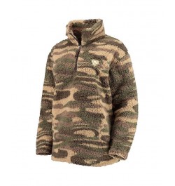 Women's Camo Pittsburgh Penguins Sherpa Quarter-Zip Jacket Camo $37.40 Jackets