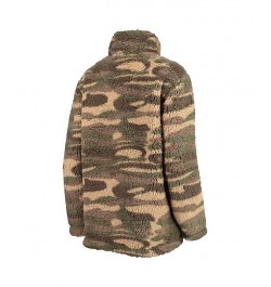 Women's Camo Pittsburgh Penguins Sherpa Quarter-Zip Jacket Camo $37.40 Jackets