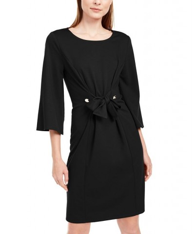 Petite Tie-Front Dress Black $36.75 Dresses
