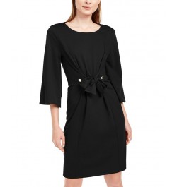 Petite Tie-Front Dress Black $36.75 Dresses