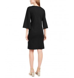 Petite Tie-Front Dress Black $36.75 Dresses