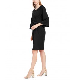 Petite Tie-Front Dress Black $36.75 Dresses