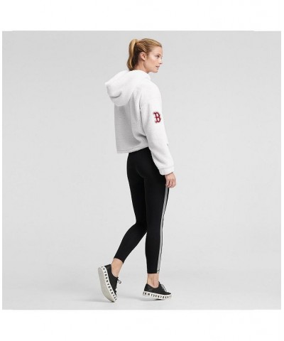 Women's White Boston Red Sox Cozy Pullover Hoodie White $46.79 Sweatshirts