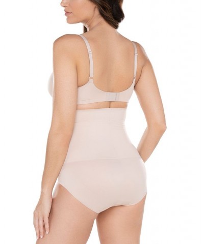 Women's Comfy Curves Hi Waist Brief Shapewear 2515 Tan/Beige $27.14 Shapewear