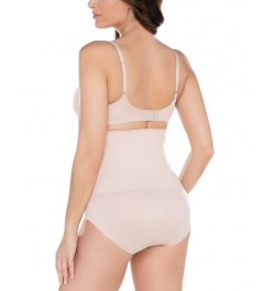 Women's Comfy Curves Hi Waist Brief Shapewear 2515 Tan/Beige $27.14 Shapewear