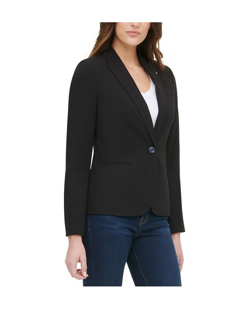 Women’s One-Button Blazer Black $59.60 Jackets