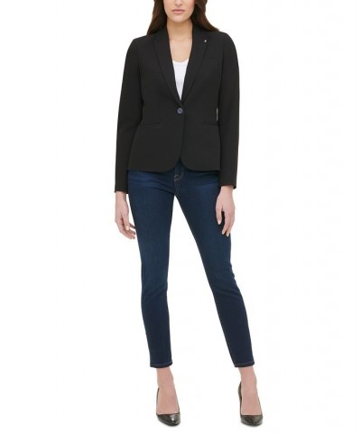 Women’s One-Button Blazer Black $59.60 Jackets