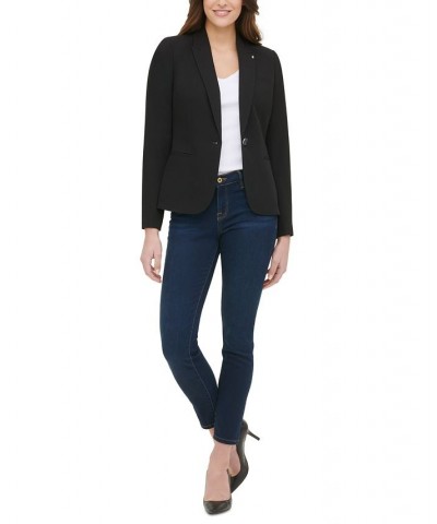 Women’s One-Button Blazer Black $59.60 Jackets