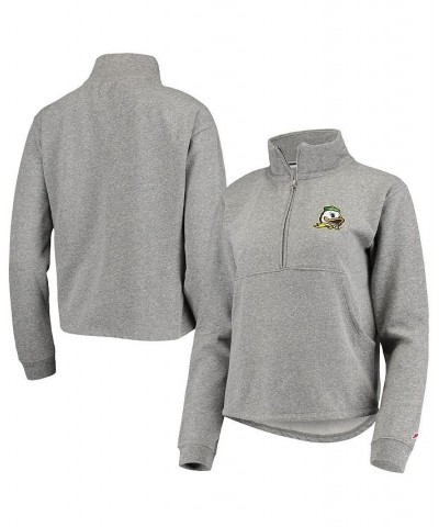 Women's Heathered Gray Oregon Ducks Victory Springs Half-Zip Sweatshirt Heathered Gray $39.95 Sweatshirts