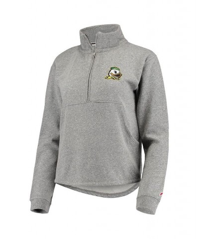 Women's Heathered Gray Oregon Ducks Victory Springs Half-Zip Sweatshirt Heathered Gray $39.95 Sweatshirts