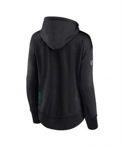 Women's Branded Black Dallas Stars Authentic Pro Rink Full-zip Hoodie Black $50.99 Sweatshirts