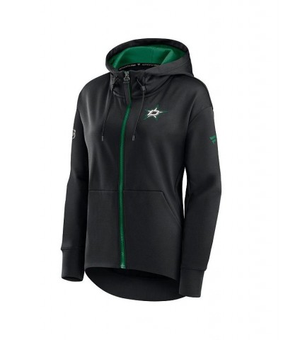 Women's Branded Black Dallas Stars Authentic Pro Rink Full-zip Hoodie Black $50.99 Sweatshirts