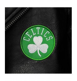 Women's Black Boston Celtics Moto Full-Zip Jacket Black $69.00 Jackets