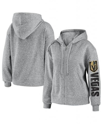 Women's Heathered Gray Baltimore Ravens Full-Zip Hoodie Heathered Gray $42.50 Sweatshirts